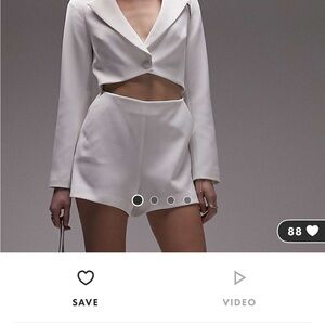 Chic White Two-Piece Set